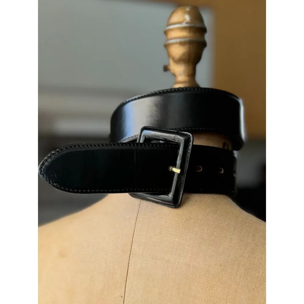 Banana Republic 100% Leather Black High Polish 1.5